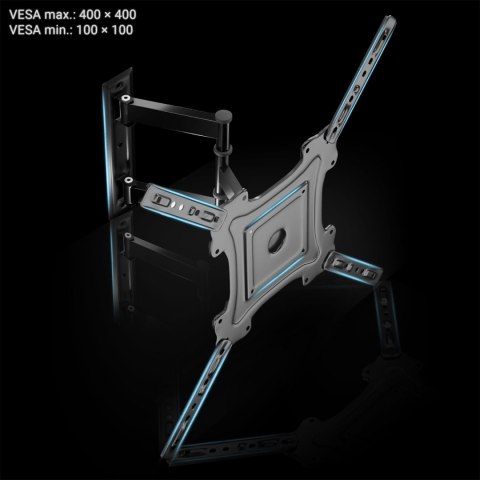 Wzmocniony Uchwyt Ścienny Humberg HM-884 – Do TV 17–56", Obrotowy, 35kg