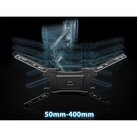 Wzmocniony Uchwyt Ścienny Humberg HM-884 – Do TV 17–56", Obrotowy, 35kg