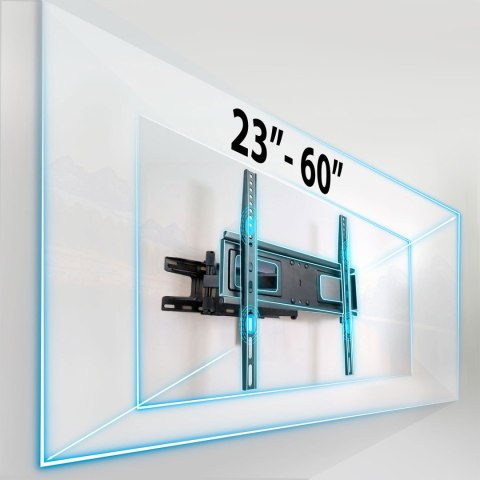 Obrotowy Uchwyt Do Telewizora Humberg HM-883 – 23–60", VESA 50x50–400x400, 45 kg