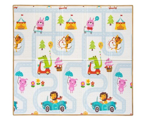 Mata Piankowa Składana Milly Mally Play Ulice Las 197x177 cm