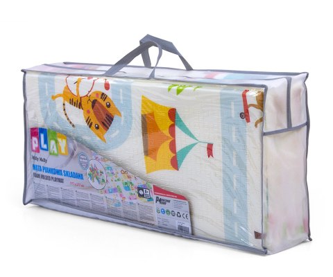 Mata Piankowa Składana Milly Mally Play Ulice Las 197x177 cm