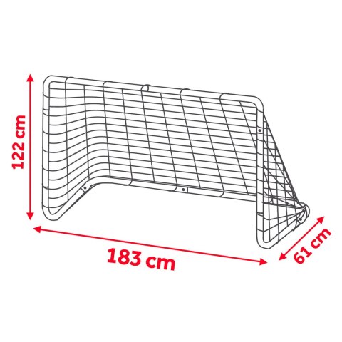 Bramka Piłkarska Neo-Sport NS-492, Stalowa, 183x122x61 cm Bramka Piłkarska Neo-Sport NS-492, Stalowa, 183x122x61 cm