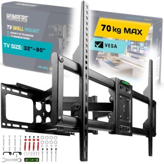 Mocny Uchwyt Do Telewizora Humberg HM-881 32–80" Obrotowy Ścienny , 70 Kg