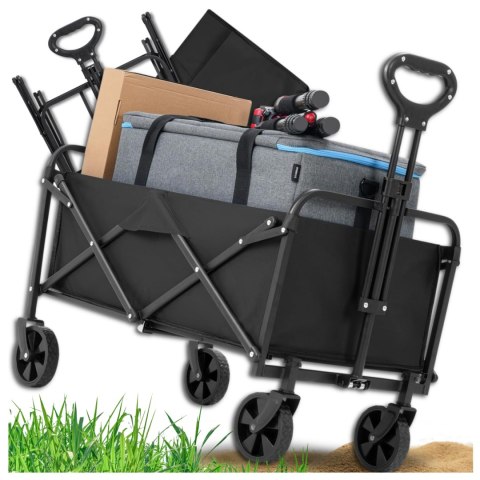 Wózek Transportowy Składany Ogrodowy Plażowy - 100 kg Ładowności