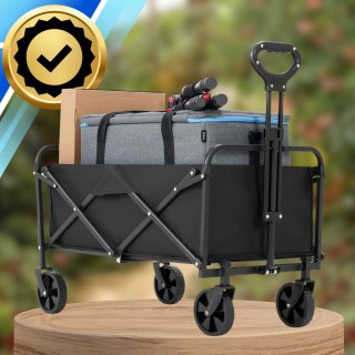 Wózek Transportowy Składany Ogrodowy Plażowy - 100 kg Ładowności