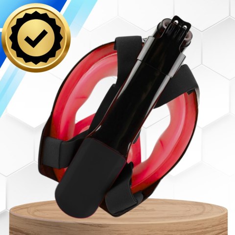 Maska Do Nurkowania, Snorkelingu Pełnotwarzowa Full Face GoPro - L/XL Czerwona Maska Do Nurkowania, Snorkelingu Pełnotwarzowa Full Face GoPro - L/XL Czerwona
