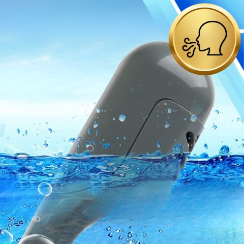Maska Do Nurkowania, Snorkelingu Pełnotwarzowa Full Face GoPro - L/XL Szara