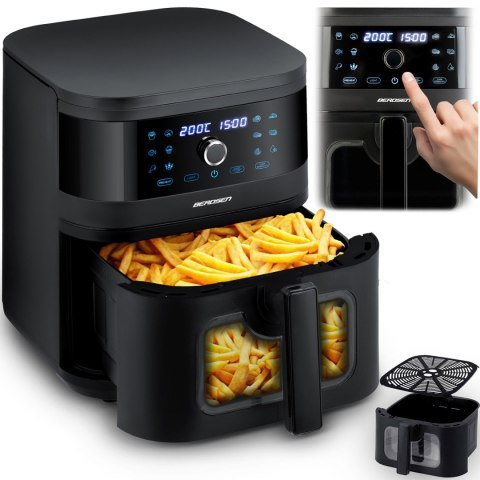 Frytkownica beztłuszczowa 8 L Air fryer Berdsen BD-661 czarna