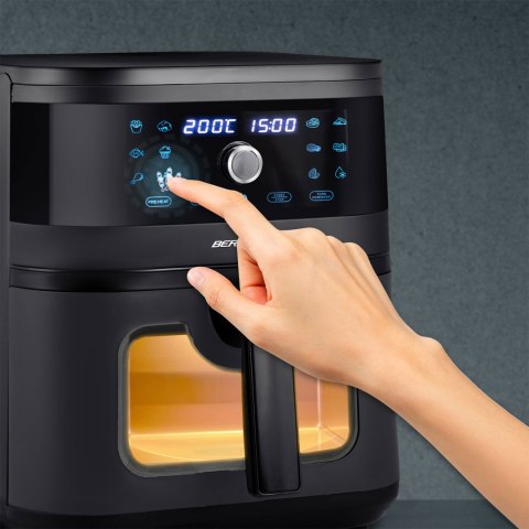 Frytkownica beztłuszczowa 8 L Air fryer Berdsen BD-661 czarna