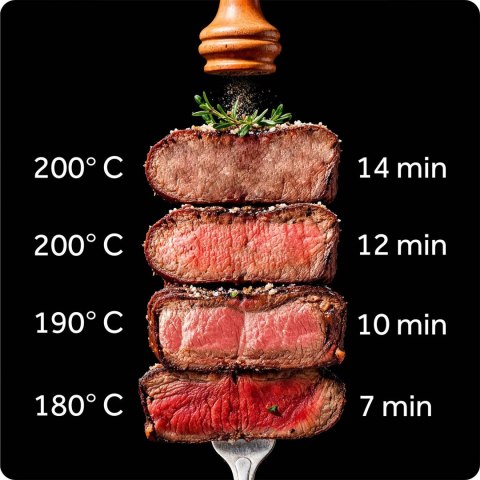 Frytkownica beztłuszczowa 8 L Air fryer Berdsen BD-661 czarna