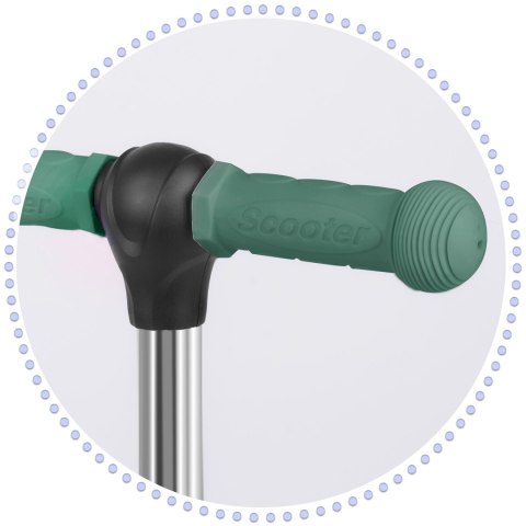 Hulajnoga Balansowa Trójkołowa 3w1 Ricokids Czarno-Zielona LED