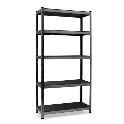Regał metalowy Humberg 180x90x40 czarny pojowy magazynowy 875 kg MDF