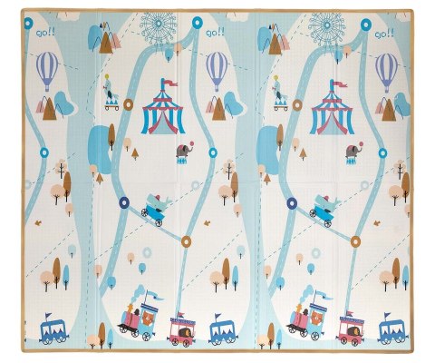 Mata Piankowa Składana Milly Mally Play Circus and Travel 197x177 cm
