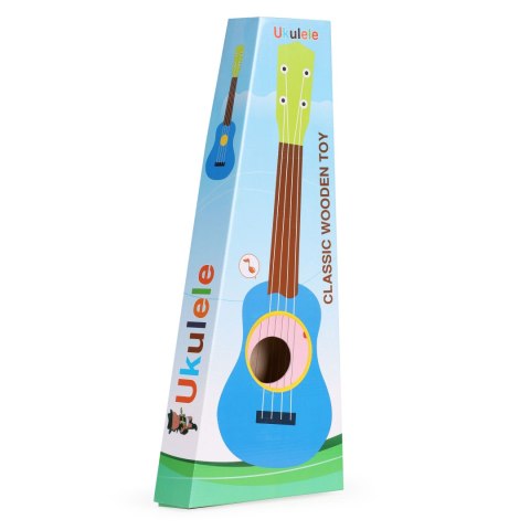Gitara Drewniana Dla Dzieci ECOTOYS – 6 Strun, Strojenie, Kostka