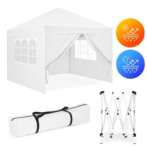 Namiot Ogrodowy MultiGarden 3x3 m, Automatyczny Pop-Up, 4 Ścianki, Biały Namiot Ogrodowy MultiGarden 3x3 m, Automatyczny Pop-Up, 4 Ścianki, Biały
