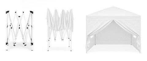 Namiot Ogrodowy MultiGarden 3x3 m, Automatyczny Pop-Up, 4 Ścianki, Biały Namiot Ogrodowy MultiGarden 3x3 m, Automatyczny Pop-Up, 4 Ścianki, Biały