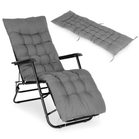 Duża Poduszka Ogrodowa MultiGarden – Na Fotel, Leżak, Ławkę, Szara 160x52x5 cm Duża Poduszka Ogrodowa MultiGarden – Na Fotel, Leżak, Ławkę, Szara 160x52x5 cm