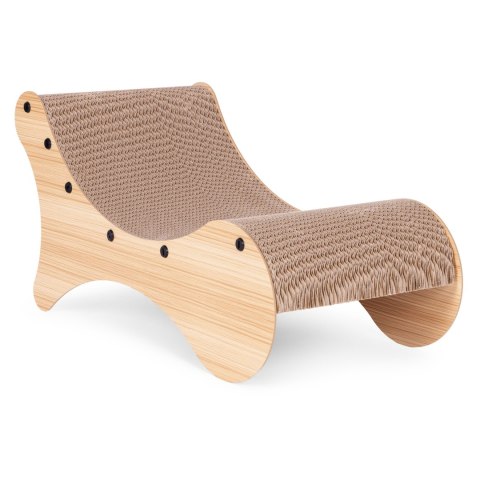 Drapak Dla Kota Petsi Leżak Tekturowy Z Ramą MDF 2w1 - 55x28x29 Cm Drapak Dla Kota Petsi Leżak Tekturowy Z Ramą MDF 2w1 - 55x28x29 Cm