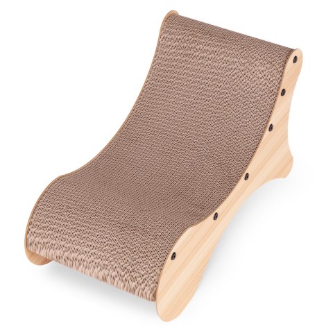 Drapak Dla Kota Petsi Leżak Tekturowy Z Ramą MDF 2w1 - 55x28x29 Cm Drapak Dla Kota Petsi Leżak Tekturowy Z Ramą MDF 2w1 - 55x28x29 Cm