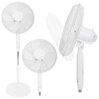 Wentylator Stojący 45W Longwell H-072 – 5 Łopatek, 3 Tryby, Regulacja Wysokości
