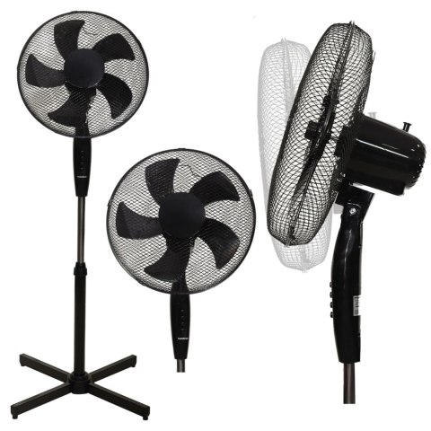 Wentylator Stojący Longwell H-067 45W - Regulacja Wysokości, 3 Tryby Pracy