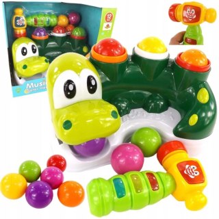 Interaktywna Zabawka Dinozaur Zbijak Piłeczek Dla Dzieci