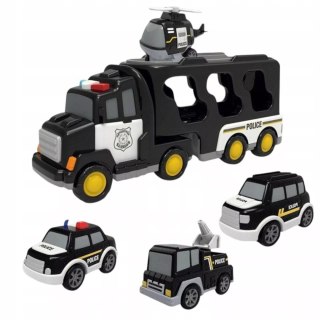 Laweta Policyjna Z Pojazdami – Efekty Świetlne i Dźwiękowe, Pull-Back