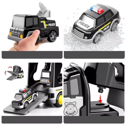 Laweta Policyjna Z Pojazdami – Efekty Świetlne i Dźwiękowe, Pull-Back