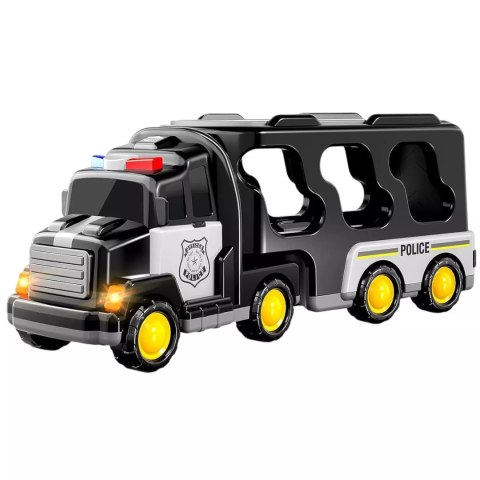 Laweta Policyjna Z Pojazdami – Efekty Świetlne i Dźwiękowe, Pull-Back