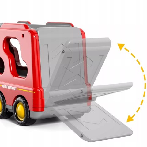 Zestaw Straży Pożarnej Z Lawetą – 6 Pojazdów, Efekty Świetlne i Dźwiękowe