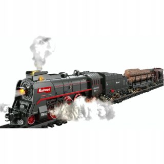 Kolejka Elektryczna Dla Dzieci – Lokomotywa Z Parą, Światłem I Wagonami