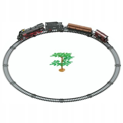 Kolejka Elektryczna Dla Dzieci – Lokomotywa Z Parą, Światłem I Wagonami