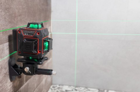 Poziomica Laserowa 4D 360° Bauerkraft – Zielony Laser, Pilot, IP54, 16 Linii Poziomica Laserowa 4D 360° Bauerkraft – Zielony Laser, Pilot, IP54, 16 Linii
