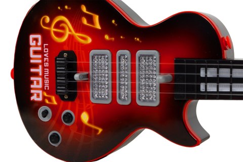 Gitara Dla Dzieci Z Oświetleniem LED – Interaktywna Gitara Muzyczna, 8 Melodii Gitara Dla Dzieci Z Oświetleniem LED – Interaktywna Gitara Muzyczna, 8 Melodii