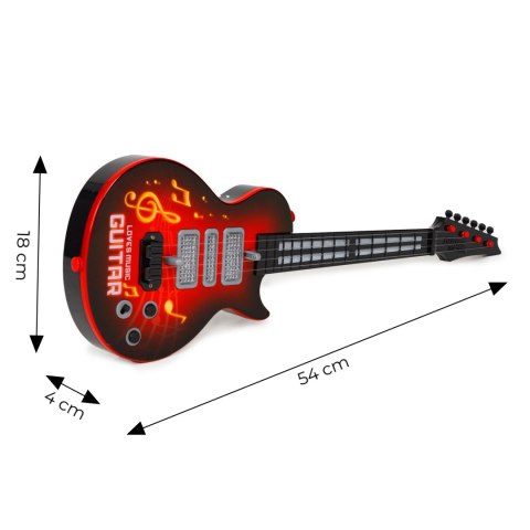 Gitara Dla Dzieci Z Oświetleniem LED – Interaktywna Gitara Muzyczna, 8 Melodii Gitara Dla Dzieci Z Oświetleniem LED – Interaktywna Gitara Muzyczna, 8 Melodii