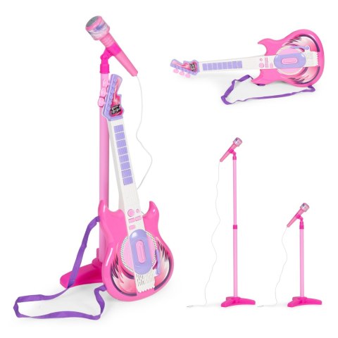 Gitara Elektryczna Z Mikrofonem I Statywem Dla Dzieci