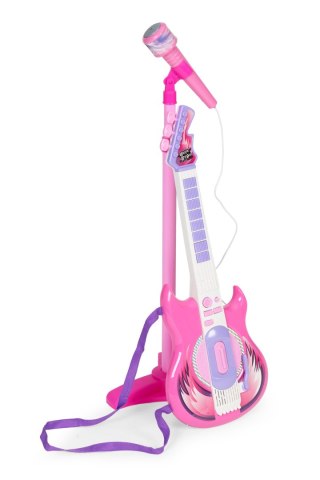 Gitara Elektryczna Z Mikrofonem I Statywem Dla Dzieci