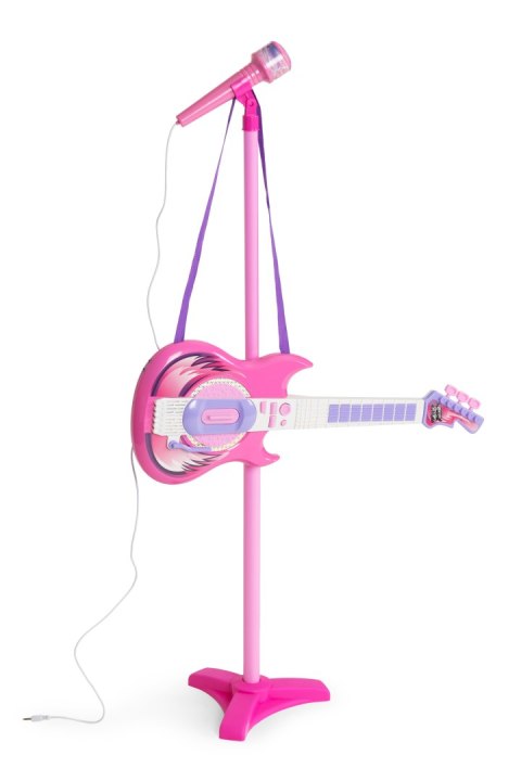 Gitara Elektryczna Z Mikrofonem I Statywem Dla Dzieci