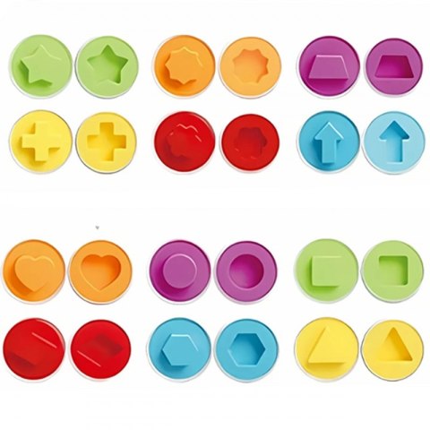 Kolorowa Kura Sorter WOOPIE – Edukacyjna Zabawka Montessori, 12 Jajek