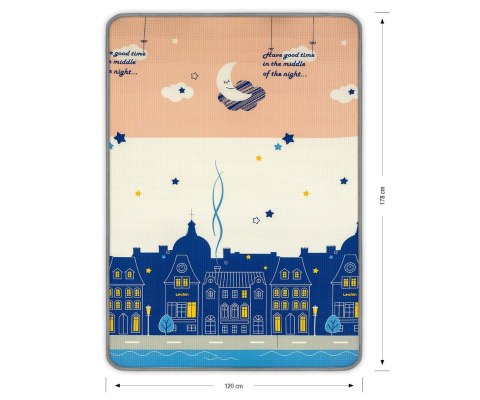 Mata Piankowa Zwijana Milly Mally KINDER Las i Miasto 120x178 cm