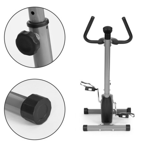 Rower Treningowy Stacjonarny ModernHome Grey – Komputer, 6 Poziomów,