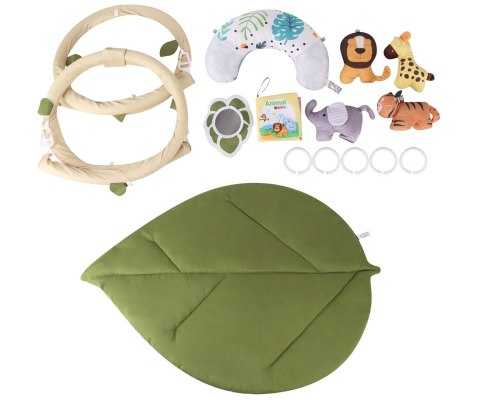 Mata Edukacyjna TinyMini Liść – 3w1 Sensoryczna 0+