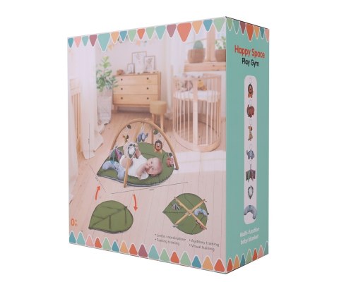 Mata Edukacyjna TinyMini Liść – 3w1 Sensoryczna 0+