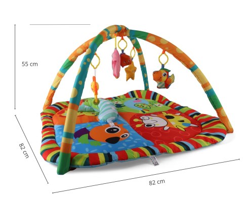 Mata Edukacyjna TinyMini 3w1 Kolorowe Zwierzątka 0+