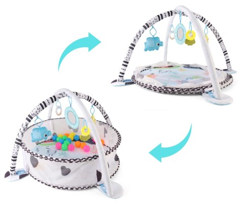 Mata Edukacyjna TinyMini 2w1 Basen z Piłkami 0+