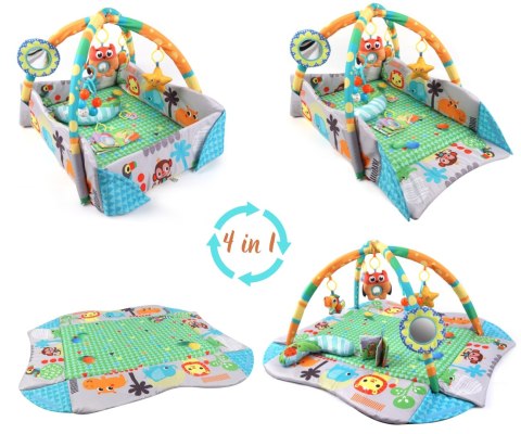 Mata Edukacyjna 4w1 TinyMini Dżungla, Suchy Basen