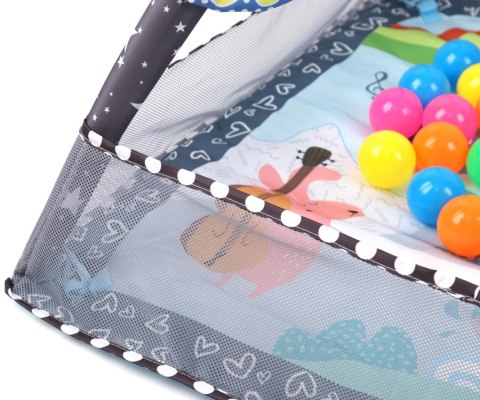 Mata Edukacyjna TinyMini 2w1 Kojec Z Piłeczkami 0+