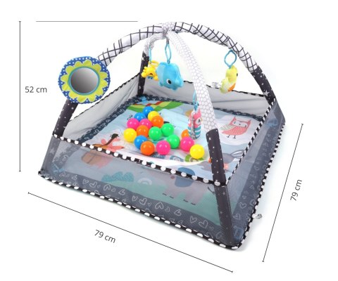 Mata Edukacyjna TinyMini 2w1 Kojec Z Piłeczkami 0+
