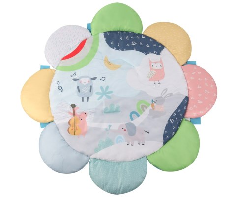 Mata Edukacyjna TinyMini 2w1 Kwiat Zoo Z Piłeczkami 0+