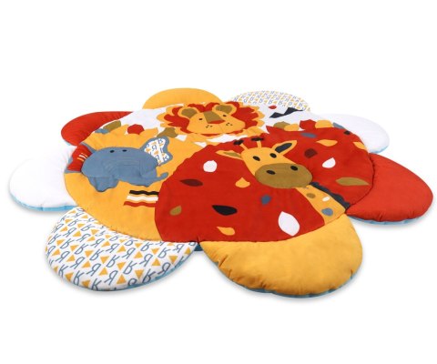 Mata Edukacyjna TinyMini 2w1 Kwiat Safari Z Piłeczkami 0+